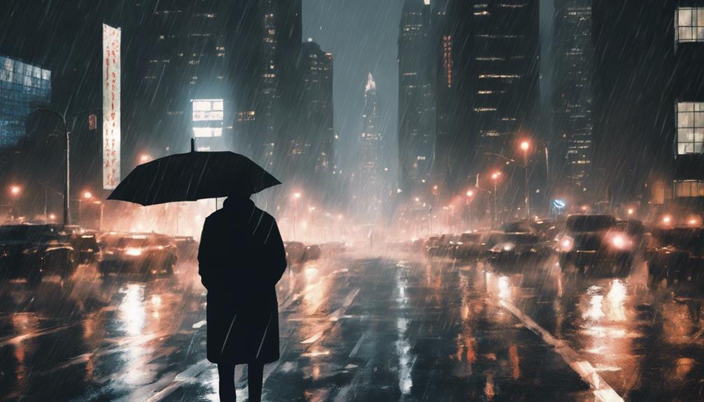 cityscapes and loneliness depicted